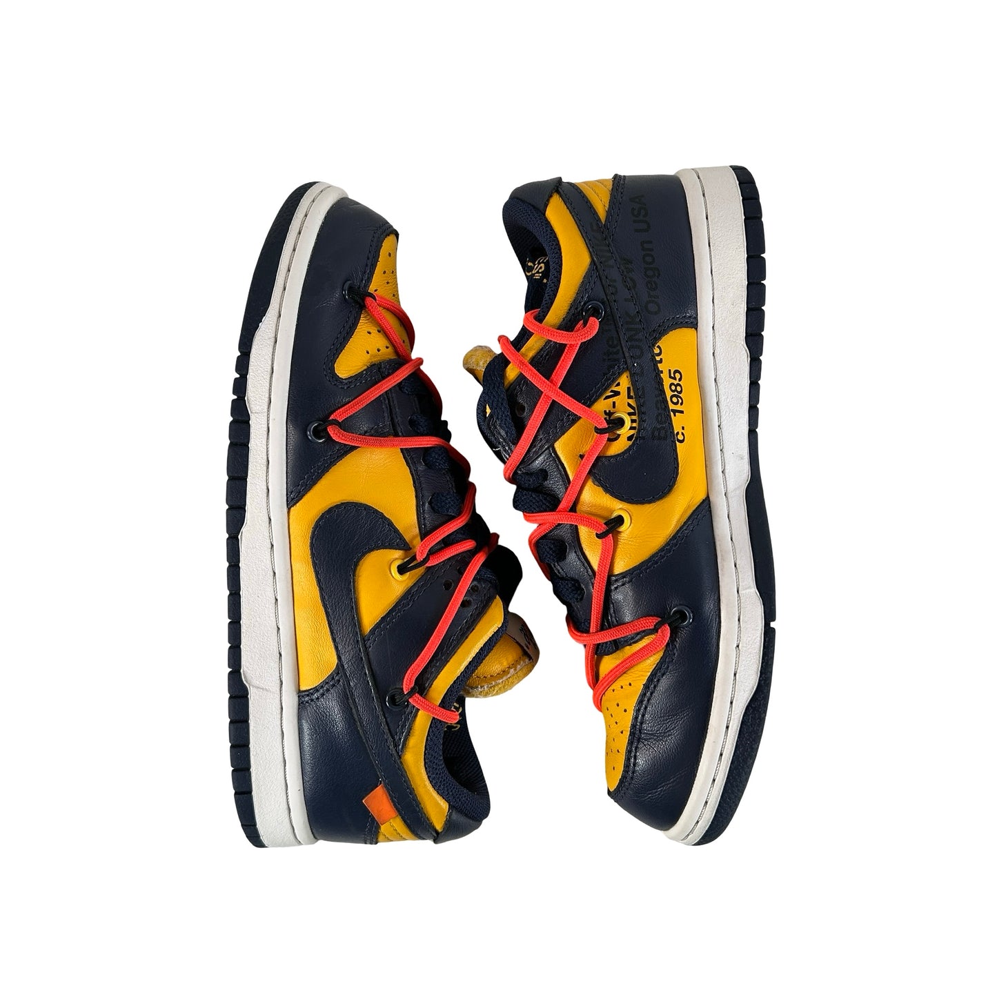 CT0856 700 Dunk Low Off-White University Gold [USED] - 5 M (Used)