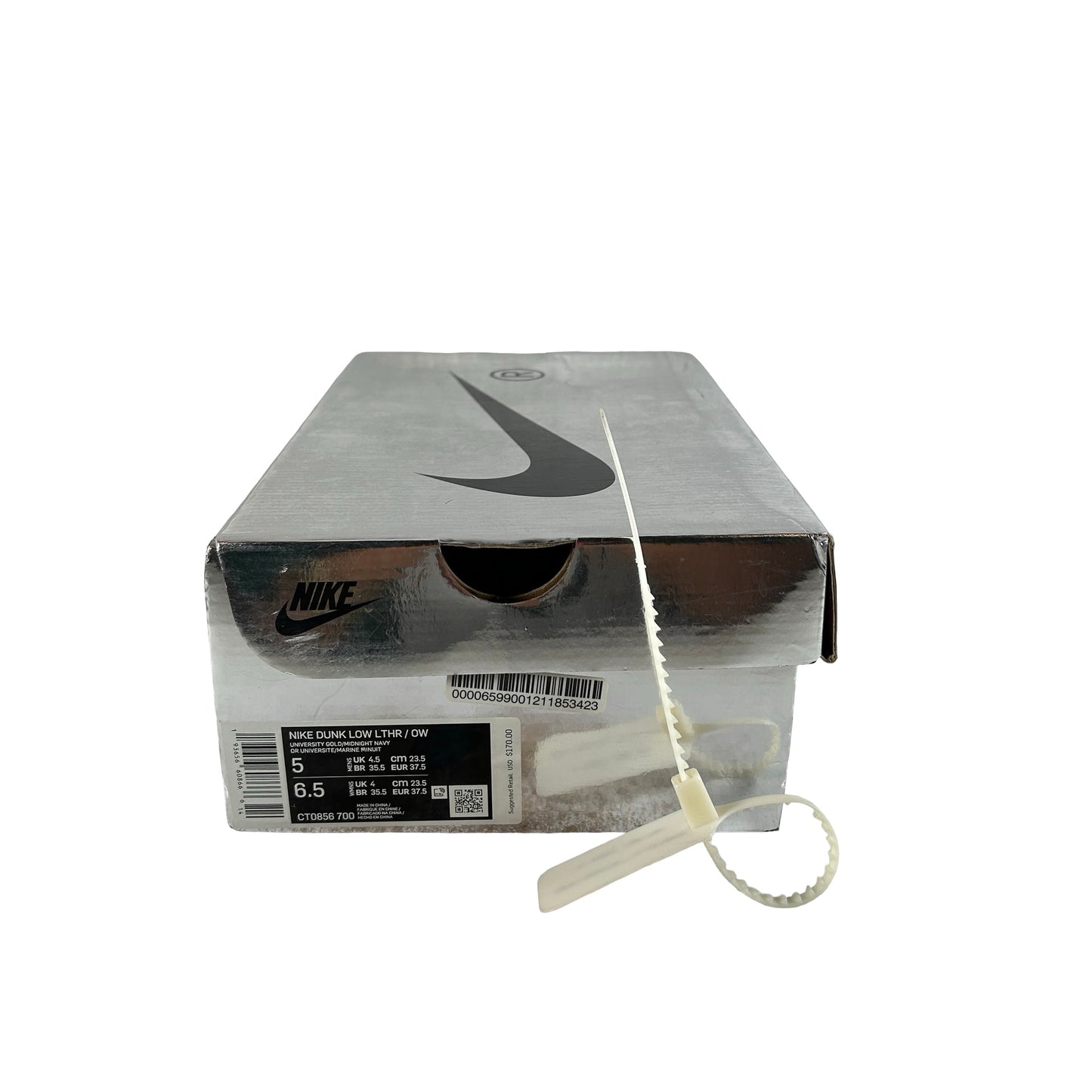 CT0856 700 Dunk Low Off-White University Gold [USED] - 5 M (Used)