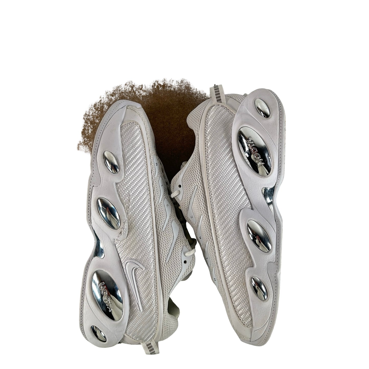 DM0879 100 Nike NOCTA Glide Drake White Chrome [USED] - 9.5 M (Used) (No Box)