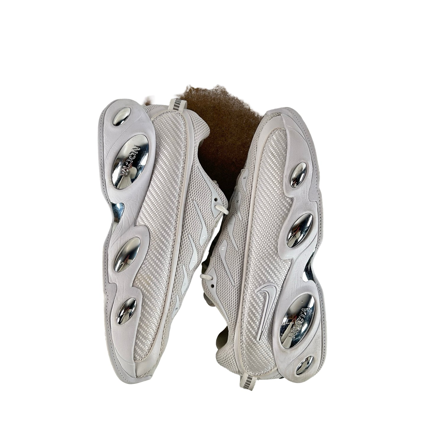 DM0879 100 Nike NOCTA Glide Drake White Chrome [USED] - 9.5 M (Used) (No Box)