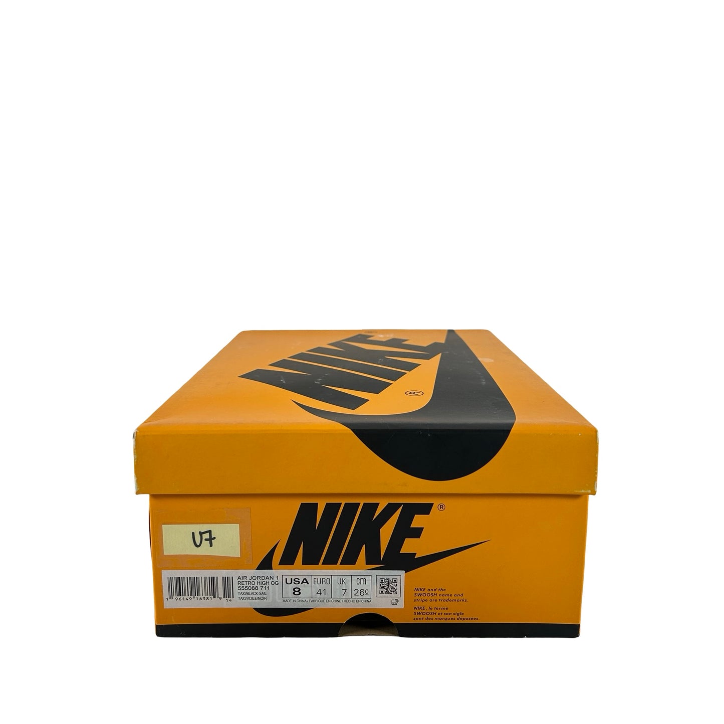 555088 711 Jordan 1 Retro High OG Taxi [USED] - 8 M (Used7)