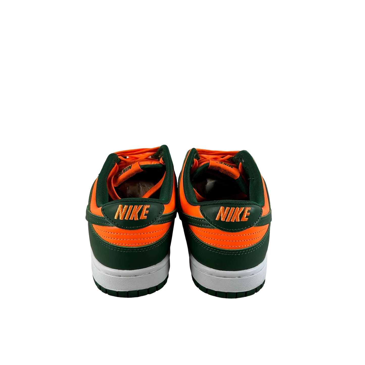 DD1391 300 Nike Dunk Low Retro Miami Hurricanes [USED] - 8 M (Used)