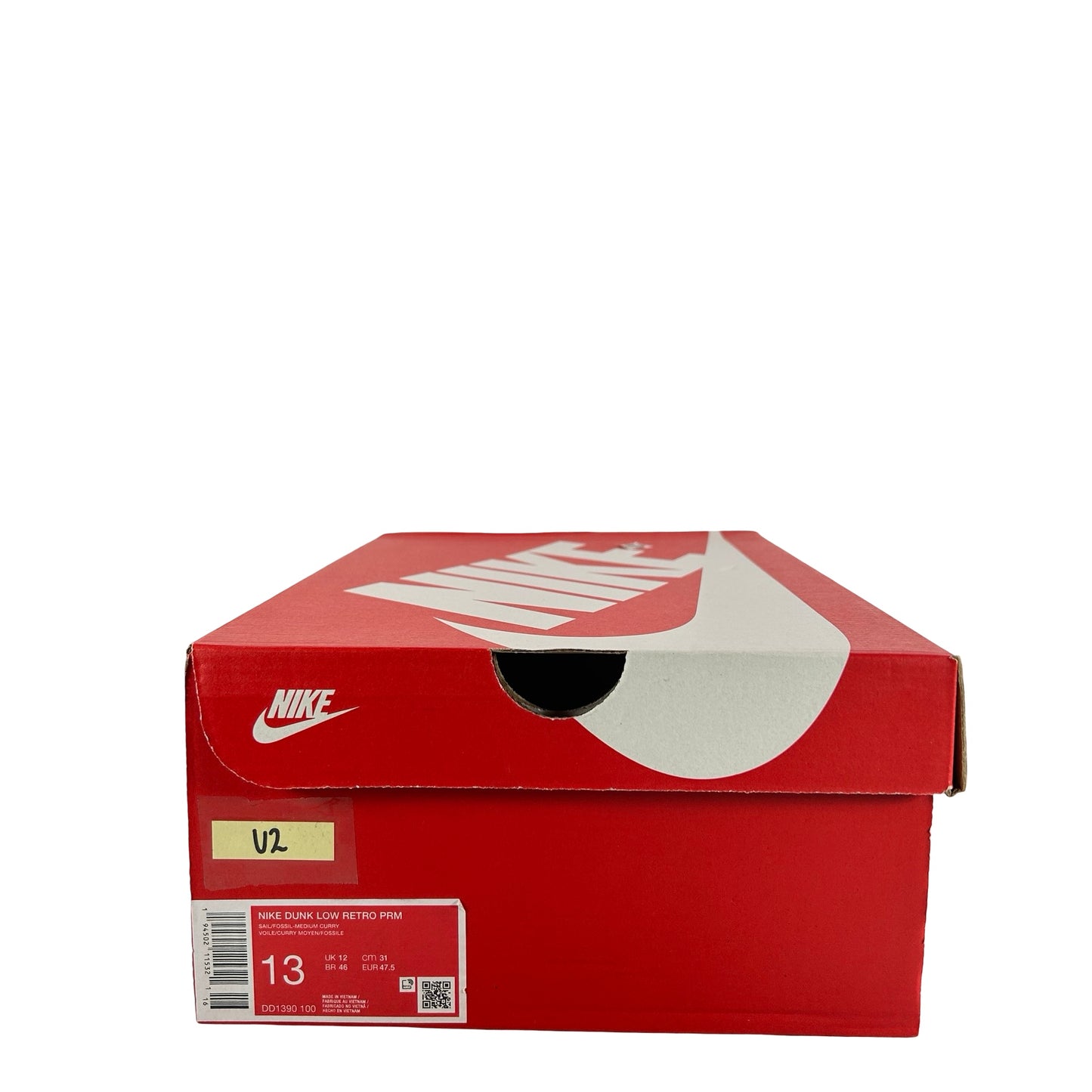 DD1390 100 Nike Dunk Low Medium Curry [USED] - 13 M (Used2)
