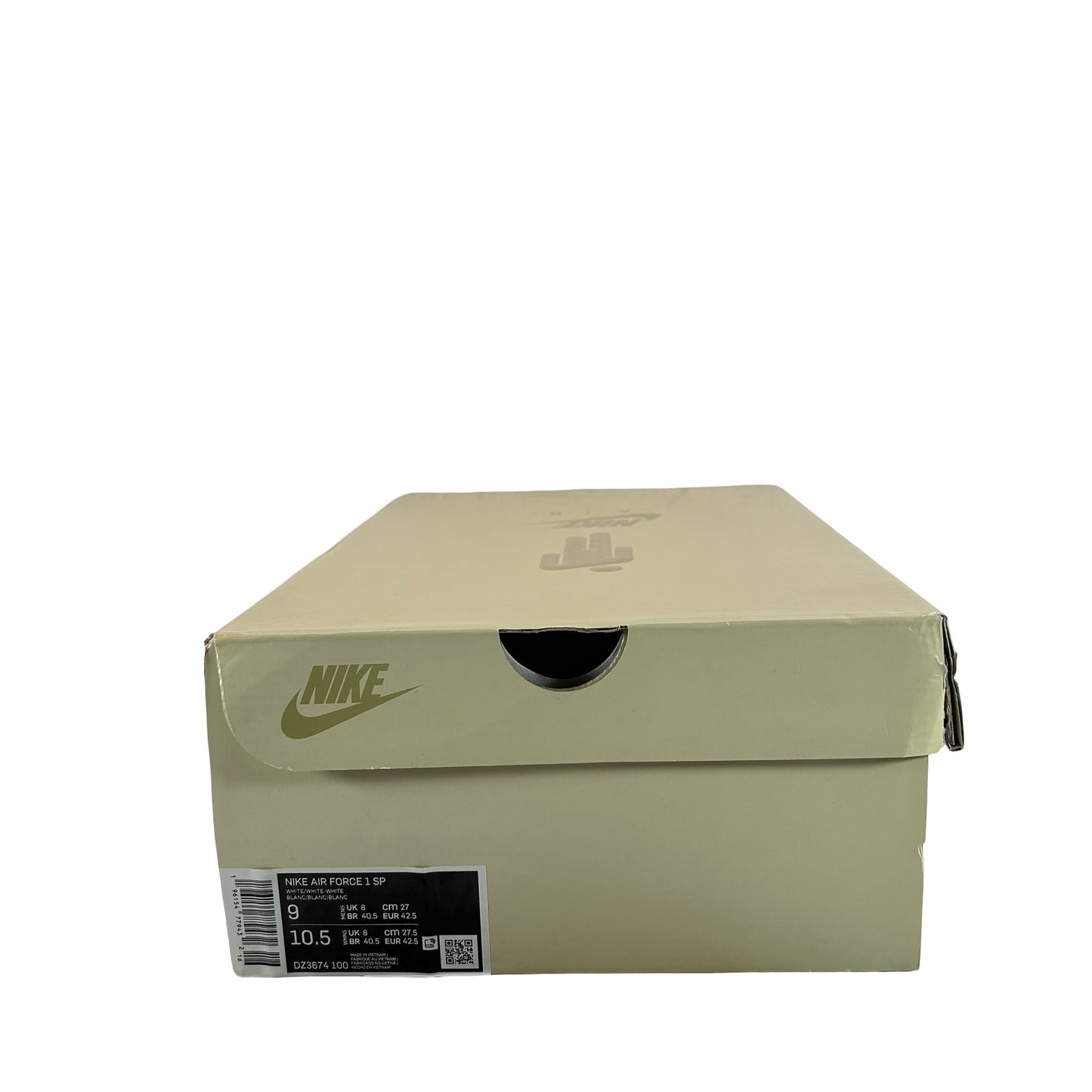 DZ3674 100 Nike Air Force 1 Low SP Billie Eilish Triple White [USED] - 9 M (Used)