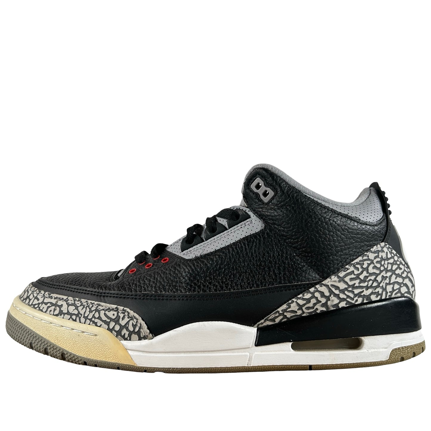 854262 001 Jordan 3 Black Cement 2018 [USED] - 13 M (Used) (Replace Box)