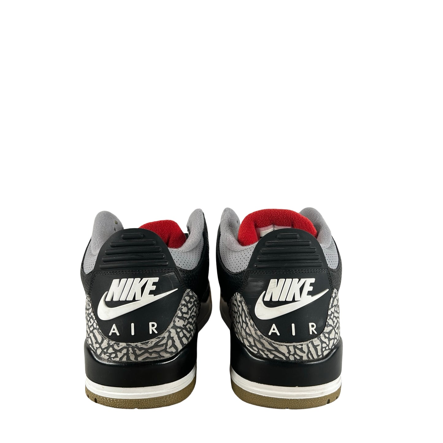 854262 001 Jordan 3 Black Cement 2018 [USED] - 13 M (Used) (Replace Box)