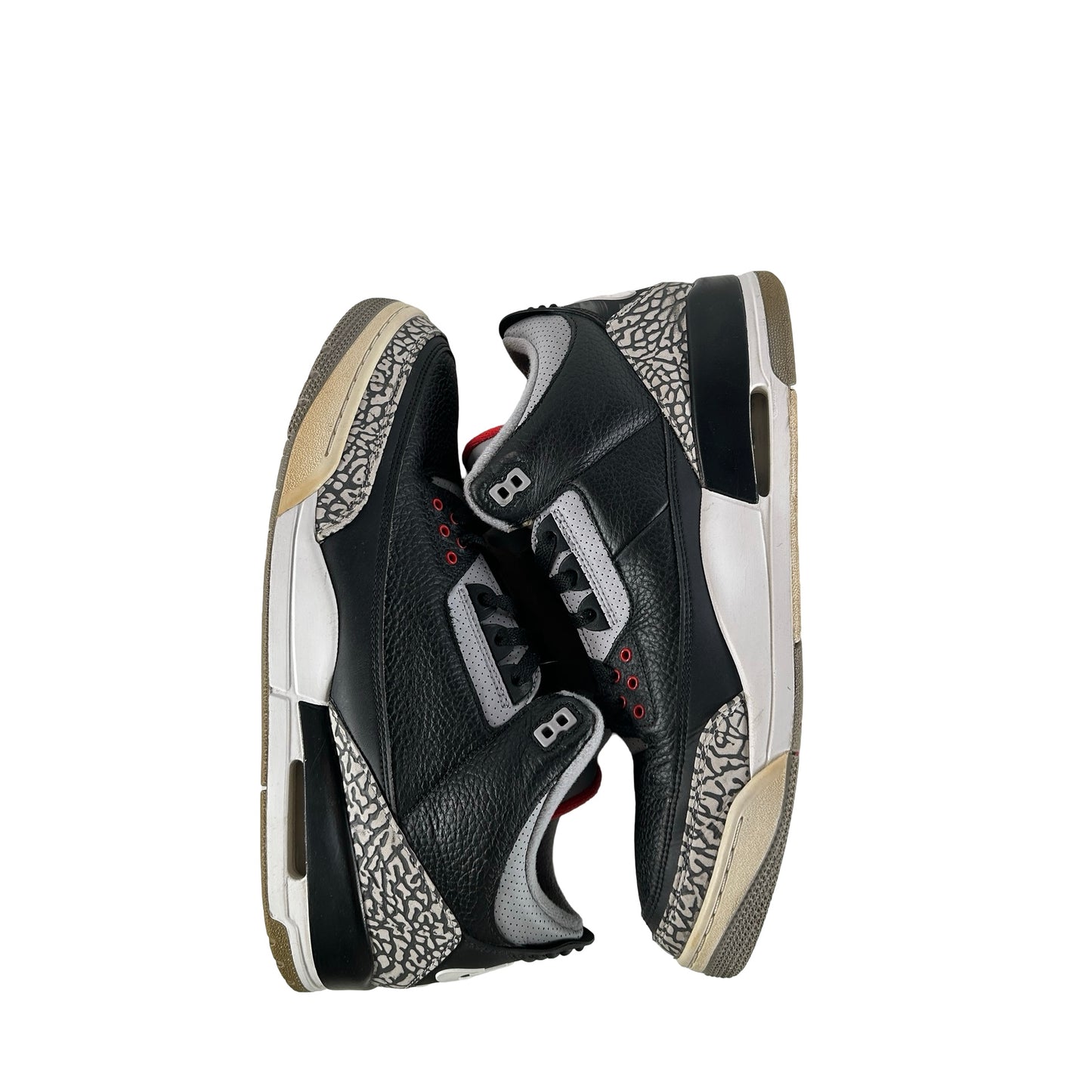 854262 001 Jordan 3 Black Cement 2018 [USED] - 13 M (Used) (Replace Box)