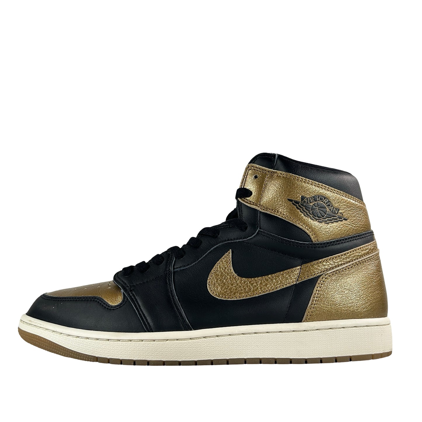 DZ5485 071 Jordan 1 Retro High OG Black Metallic Gold [USED] - 13 M (Used) (No Box)