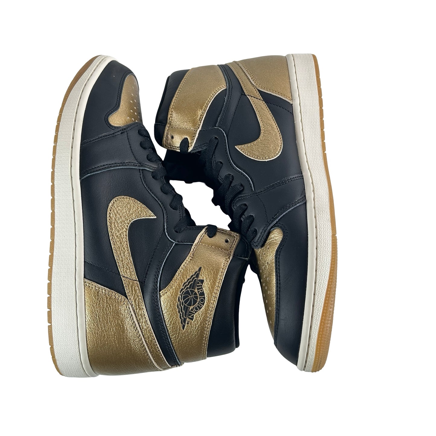 DZ5485 071 Jordan 1 Retro High OG Black Metallic Gold [USED] - 13 M (Used) (No Box)