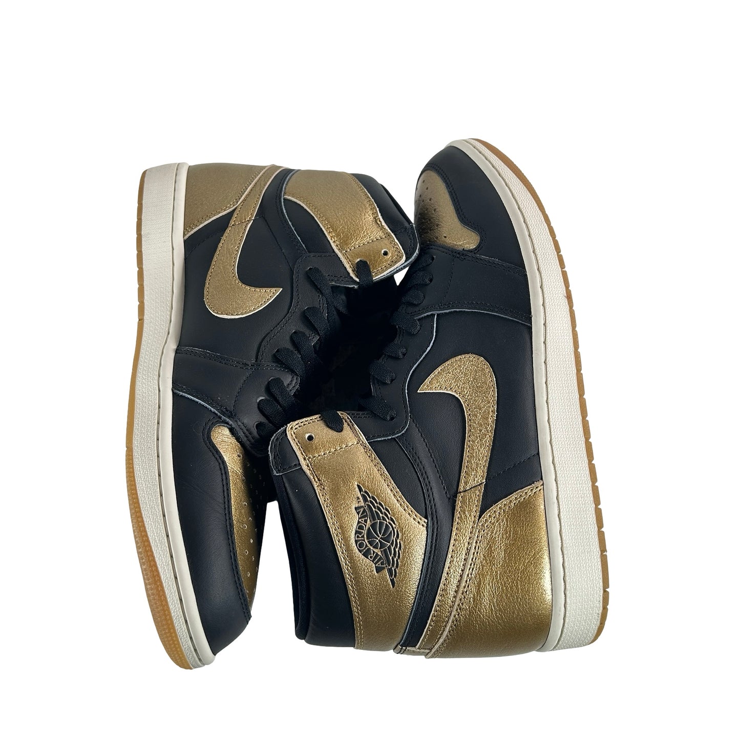 DZ5485 071 Jordan 1 Retro High OG Black Metallic Gold [USED] - 13 M (Used) (No Box)