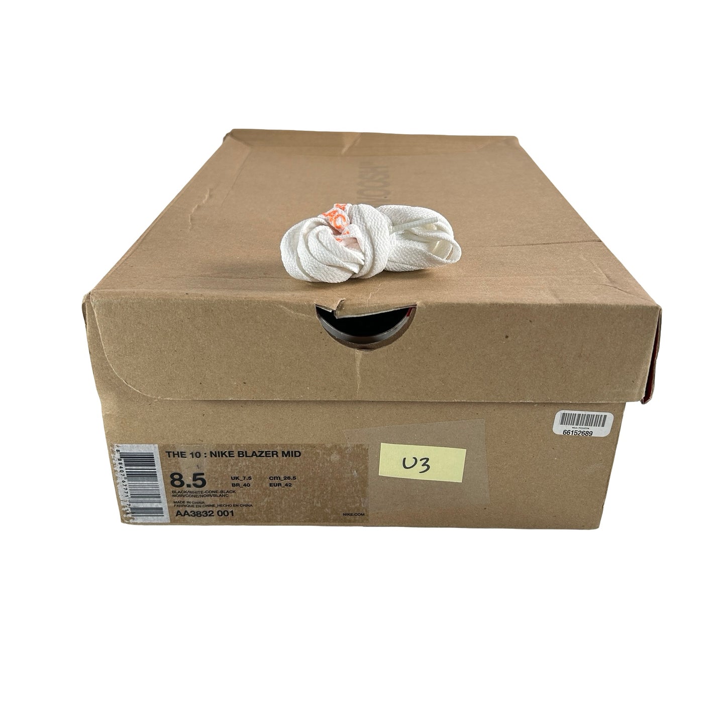 AA3832 001 Nike Blazer Off-White Black [USED] - 8.5 M (Used3)