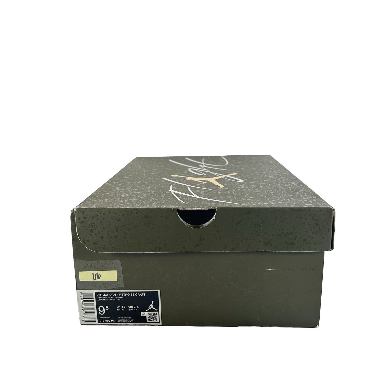 FB9927 200 Air Jordan 4 Craft Medium Olive [USED] - 9.5 M (Used6)