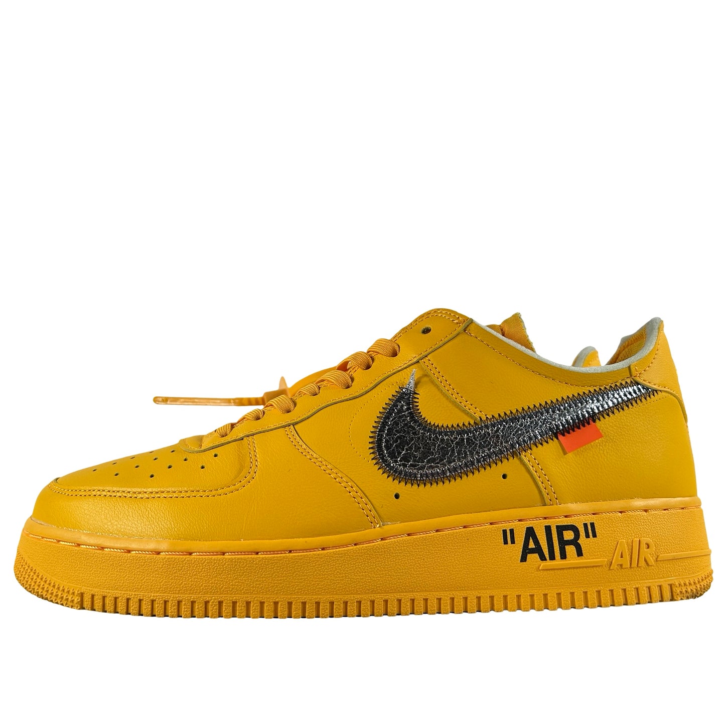 DD1876 700 Nike Air Force 1 Low Off-White ICA University Gold [USED] - 11 M (Used)