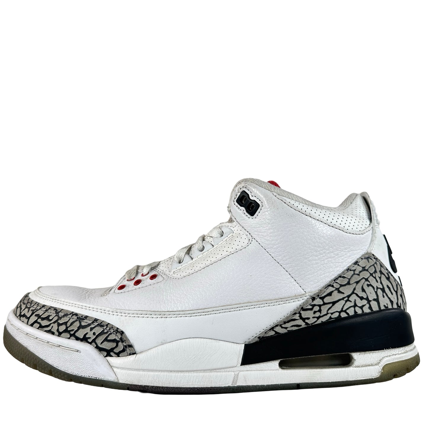923096 101 Jordan 3 Retro Free Throw Line White Cement [USED] - 10 M (Used) (No Box)