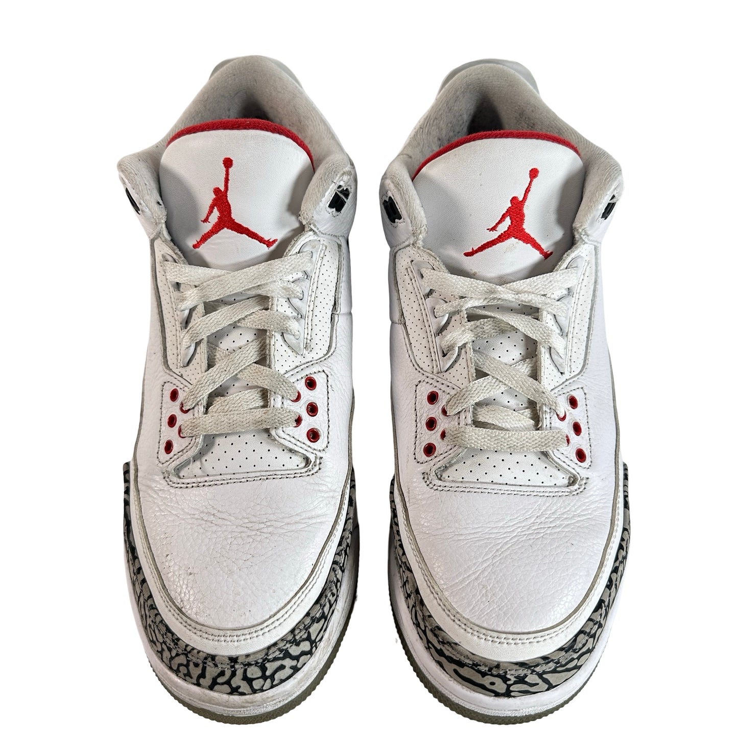923096 101 Jordan 3 Retro Free Throw Line White Cement [USED] - 10 M (Used) (No Box)