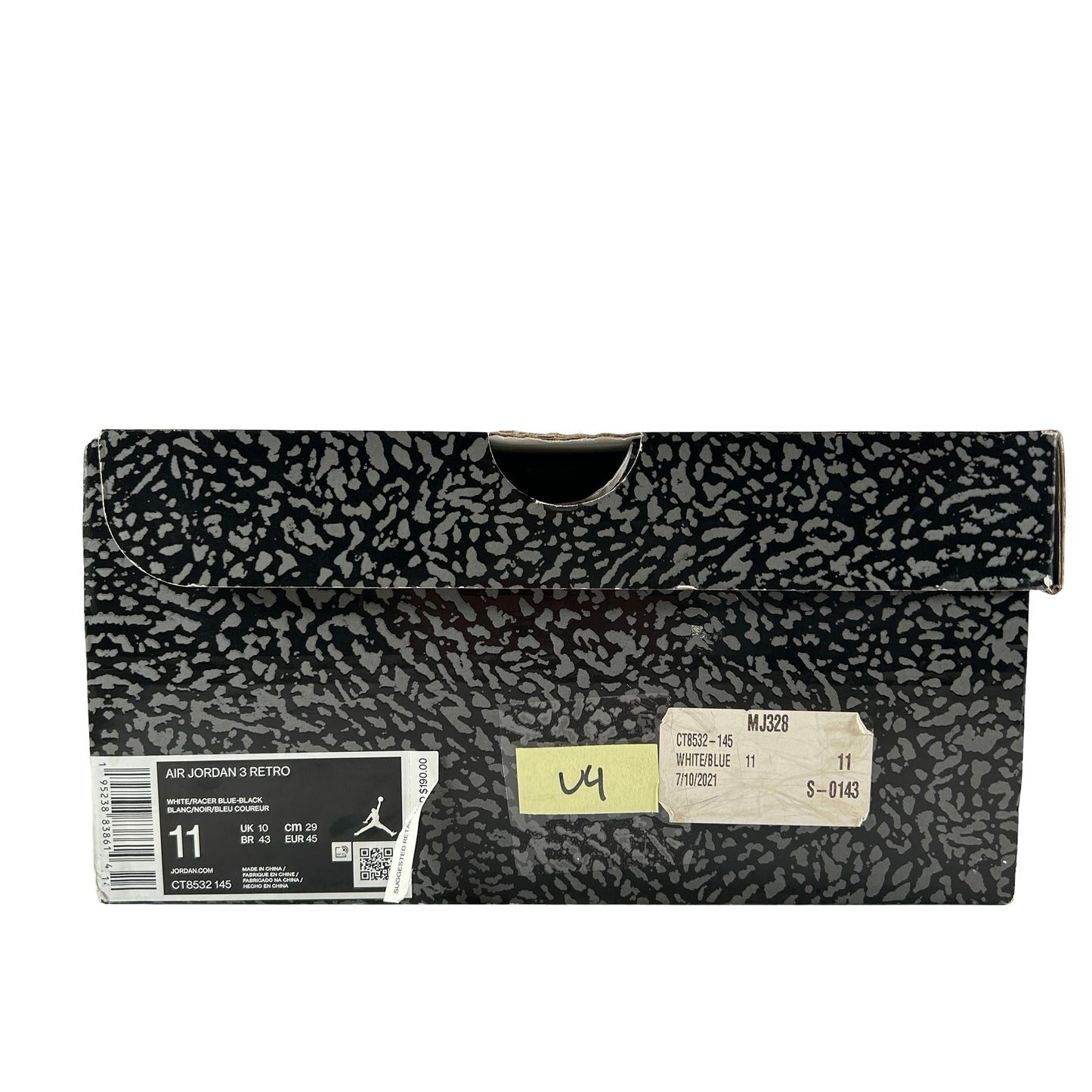 CT8532 145 Jordan 3 Retro Racer Blue [USED] - 11 M (Used4)