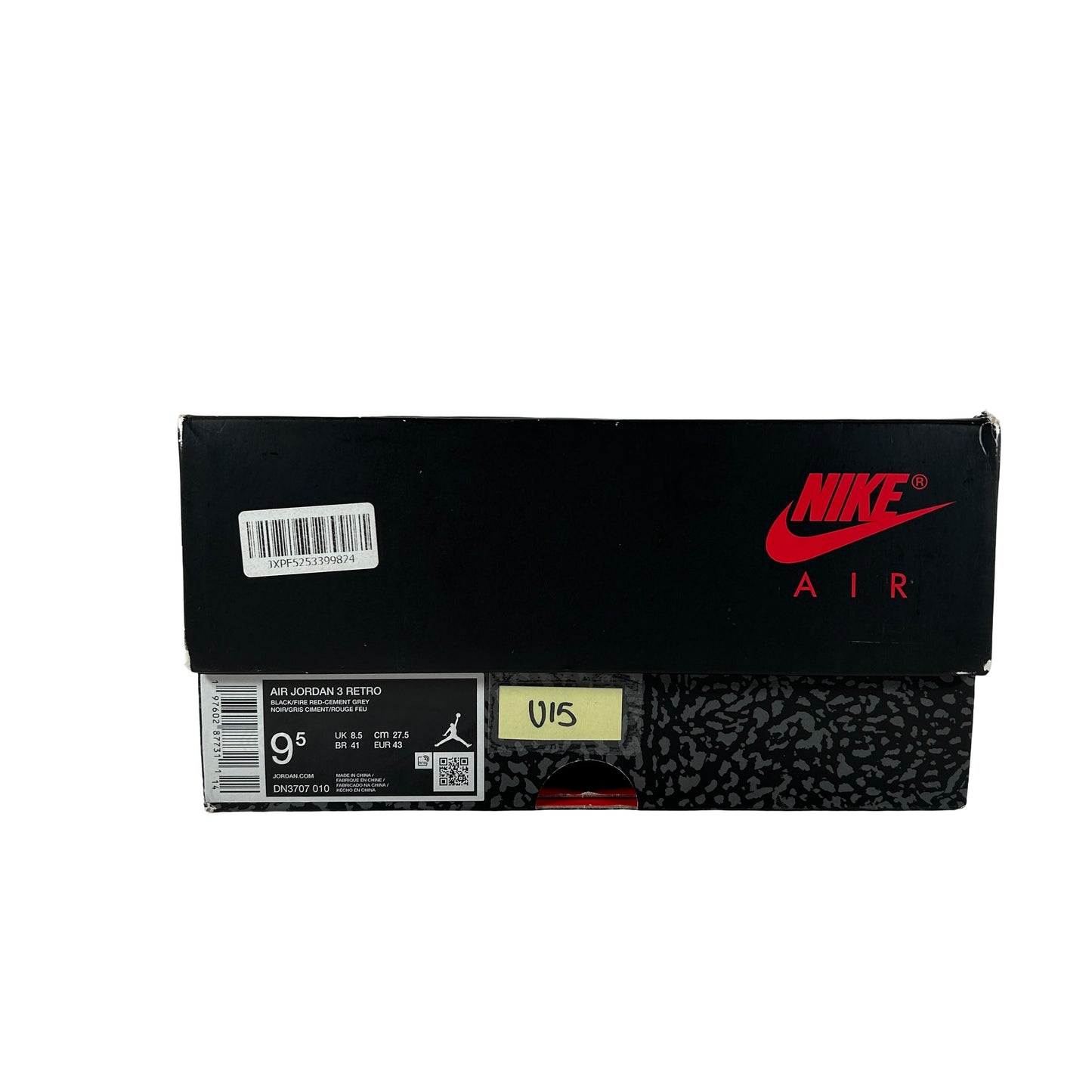 DN3707 010 Jordan 3 Retro Black Cement Reimagined (2024) [USED] - 9.5 M (Used15)