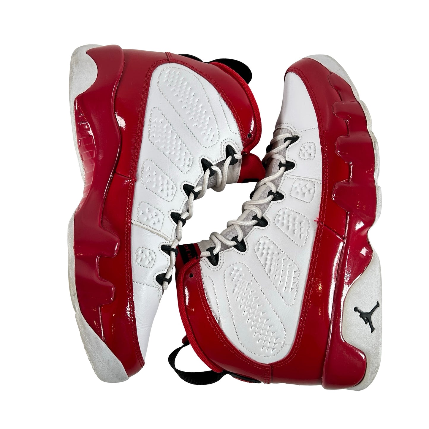 302370 160 Jordan 9 Retro White Gym Red [USED] - 8 M (Used) (No Box)