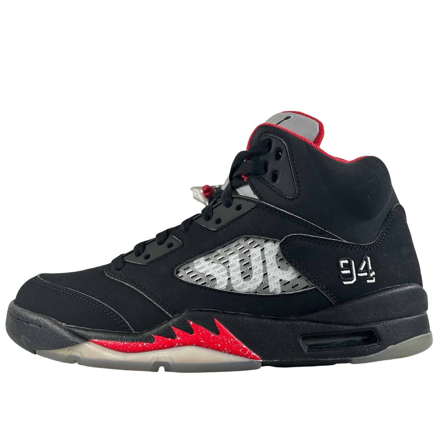 824371 001 Jordan 5 Retro Supreme Black [CONDITIONAL] - 8.5 M (Yellowing Soles)