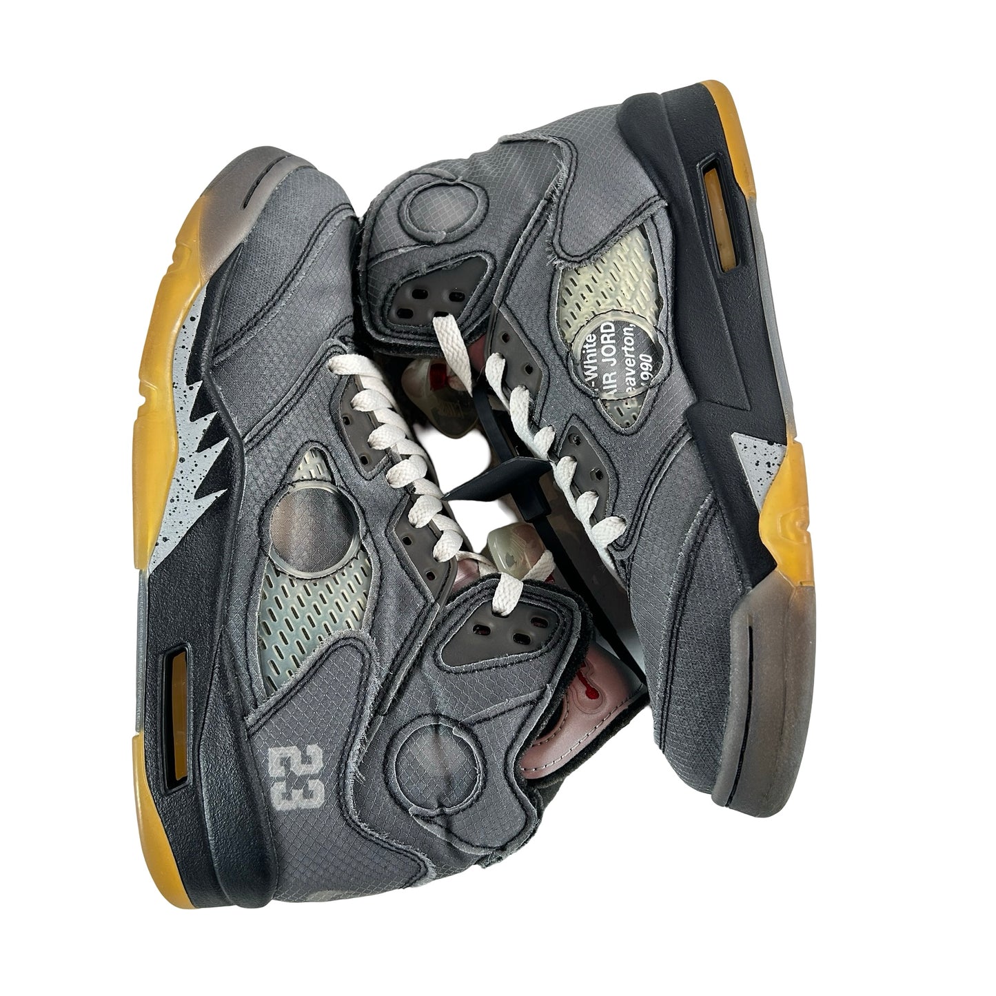 CT8480 001 Jordan 5 Off-White Black [USED] - 8 M (Used5)