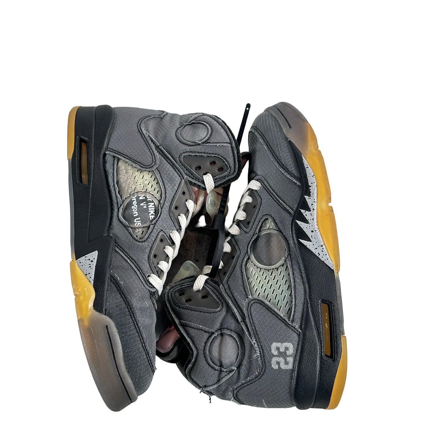 CT8480 001 Jordan 5 Off-White Black [USED] - 8 M (Used5)