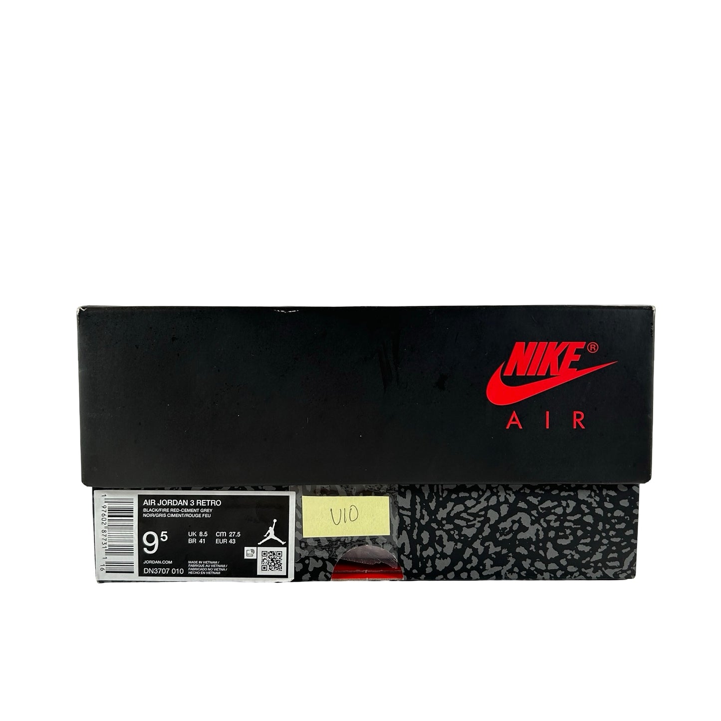 DN3707 010 Jordan 3 Retro Black Cement Reimagined (2024) [USED] - 9.5 M (Used10)