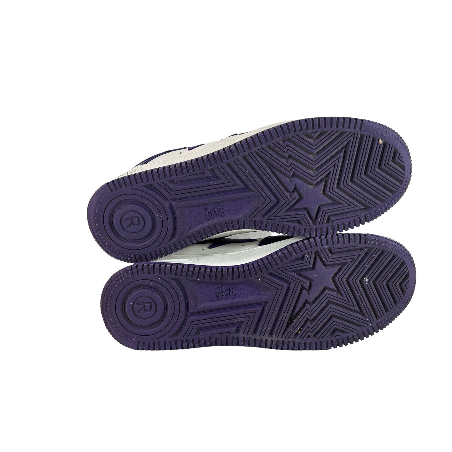 1I70 191 007 A Bathing Ape Bape Sta White Purple (2022) [USED] - 9.5 M (Used)