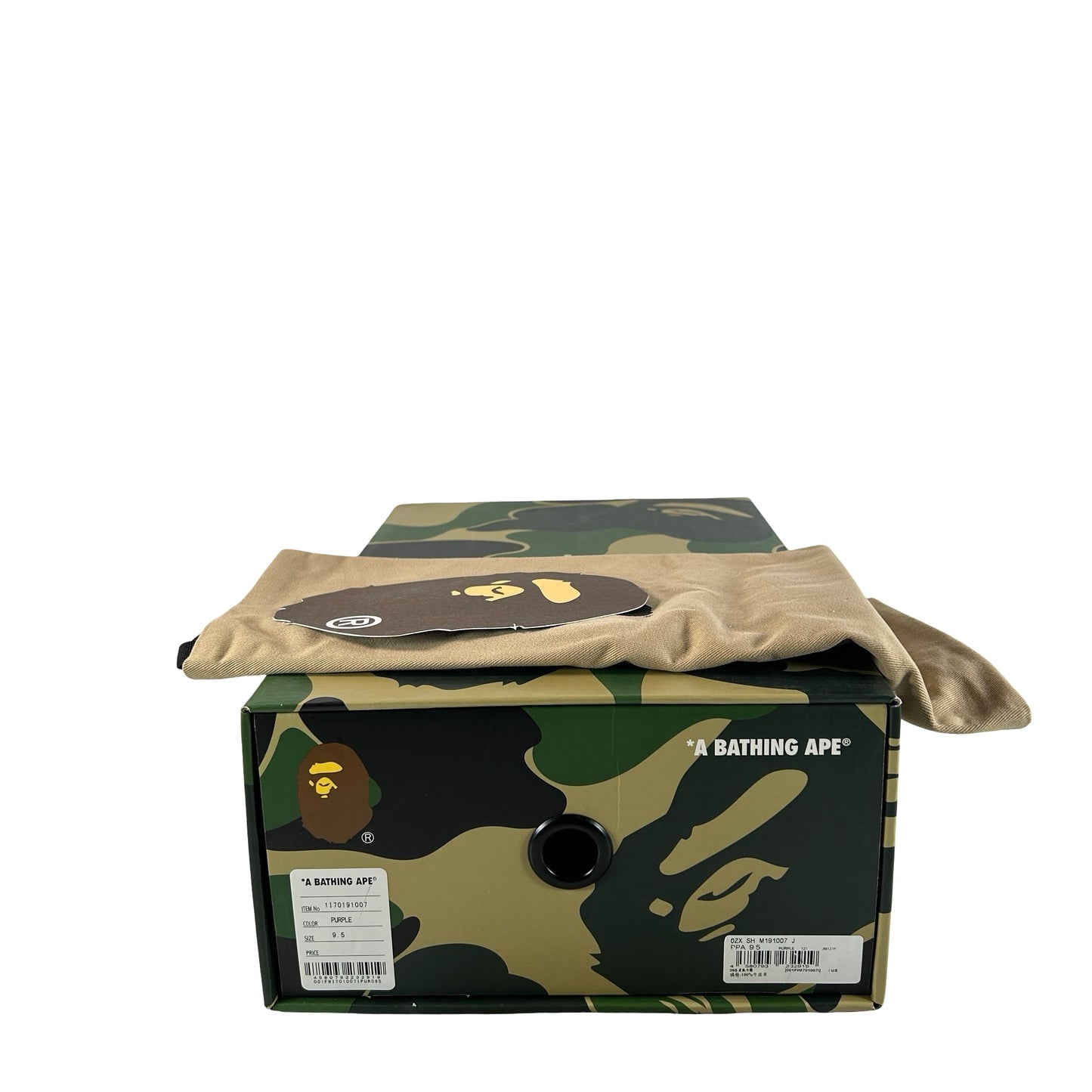 1I70 191 007 A Bathing Ape Bape Sta White Purple (2022) [USED] - 9.5 M (Used)