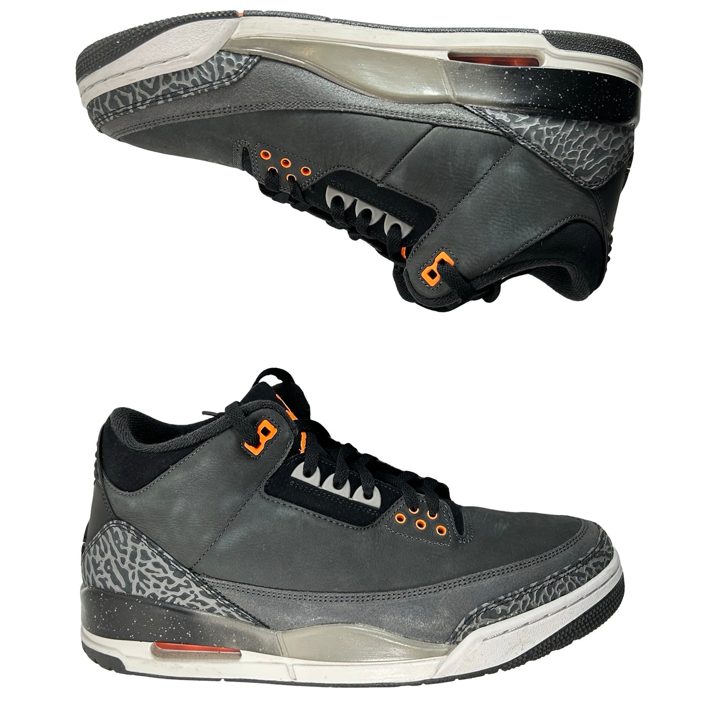 CT8532 080 Jordan 3 Retro Fear Pack (2023) [USED] - 12 M (Used2) (No Box2)