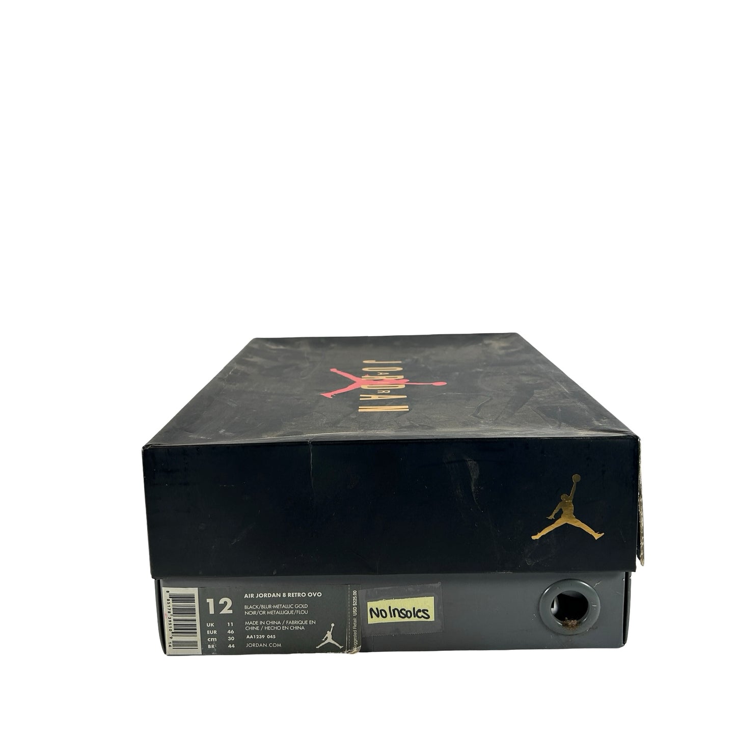 AA1239 045 Jordan 8 Retro OVO Black [USED] - 12 M (Used) (No Insoles)