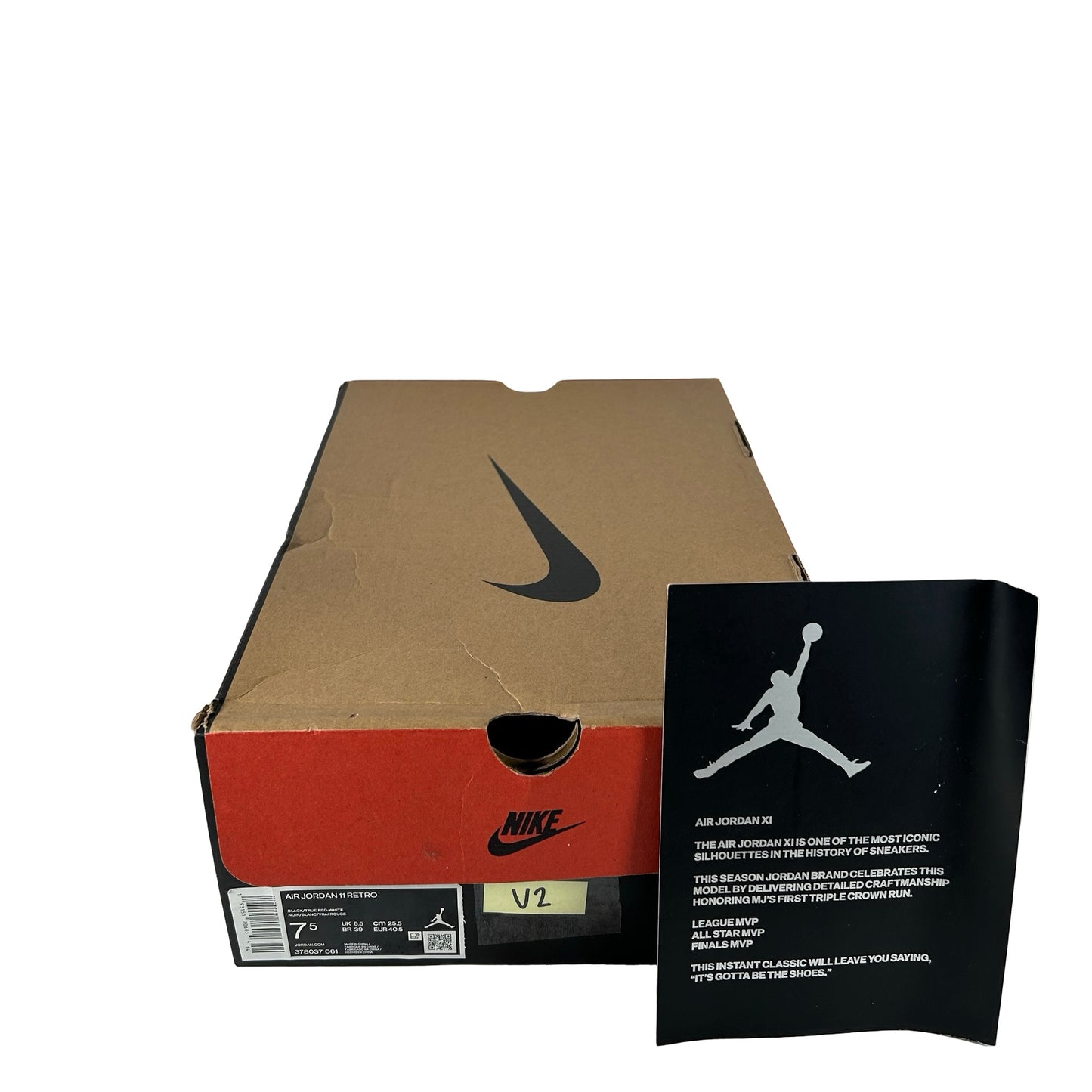 378037 061 Jordan 11 Bred (2019) [USED] - 7.5 M (Used2)