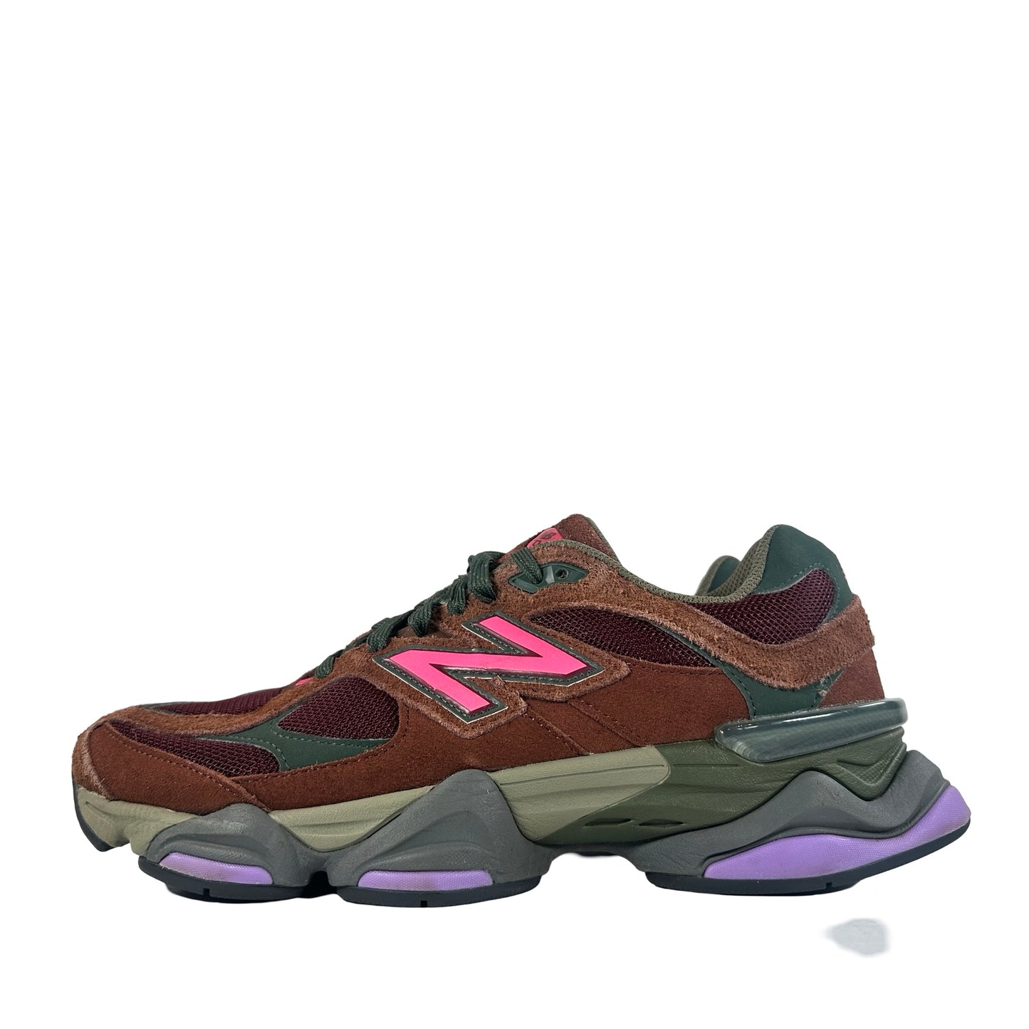 U9060BUR New Balance 9060 Rich Oak Burgundy [USED] - 10 M (Used) (No Box)