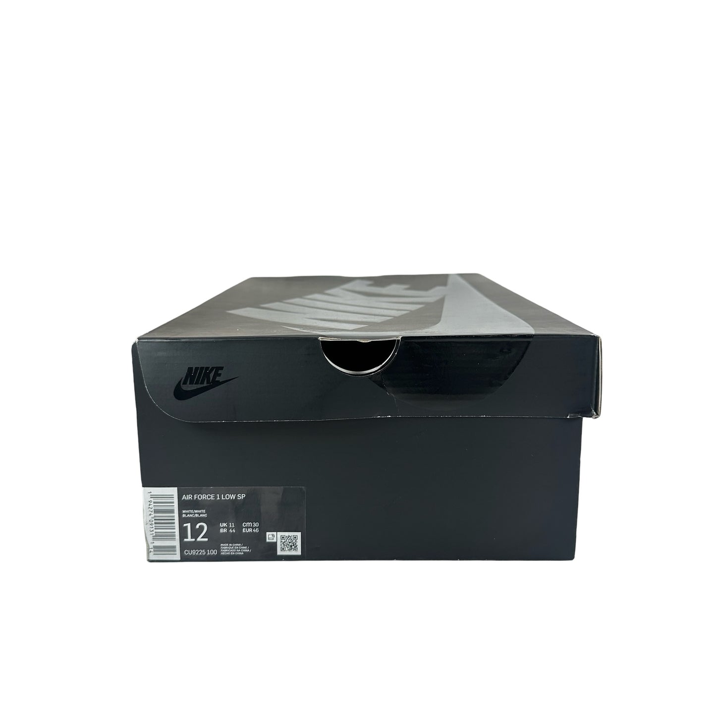 CU9225 001 Air Force 1 Low Supreme Black [USED] - 11 M (Used) (Replace Box)