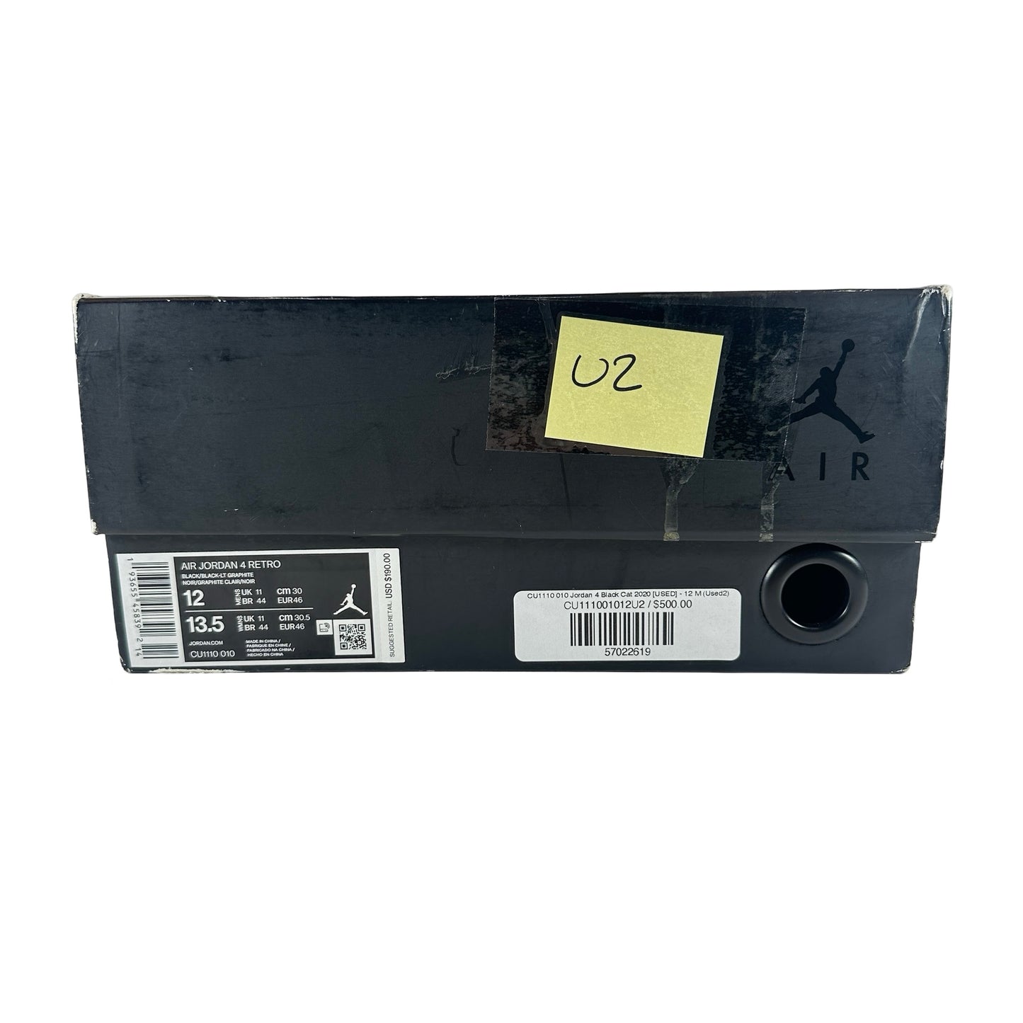 CU1110 010 Jordan 4 Black Cat 2020 [USED] - 12 M (Used2)
