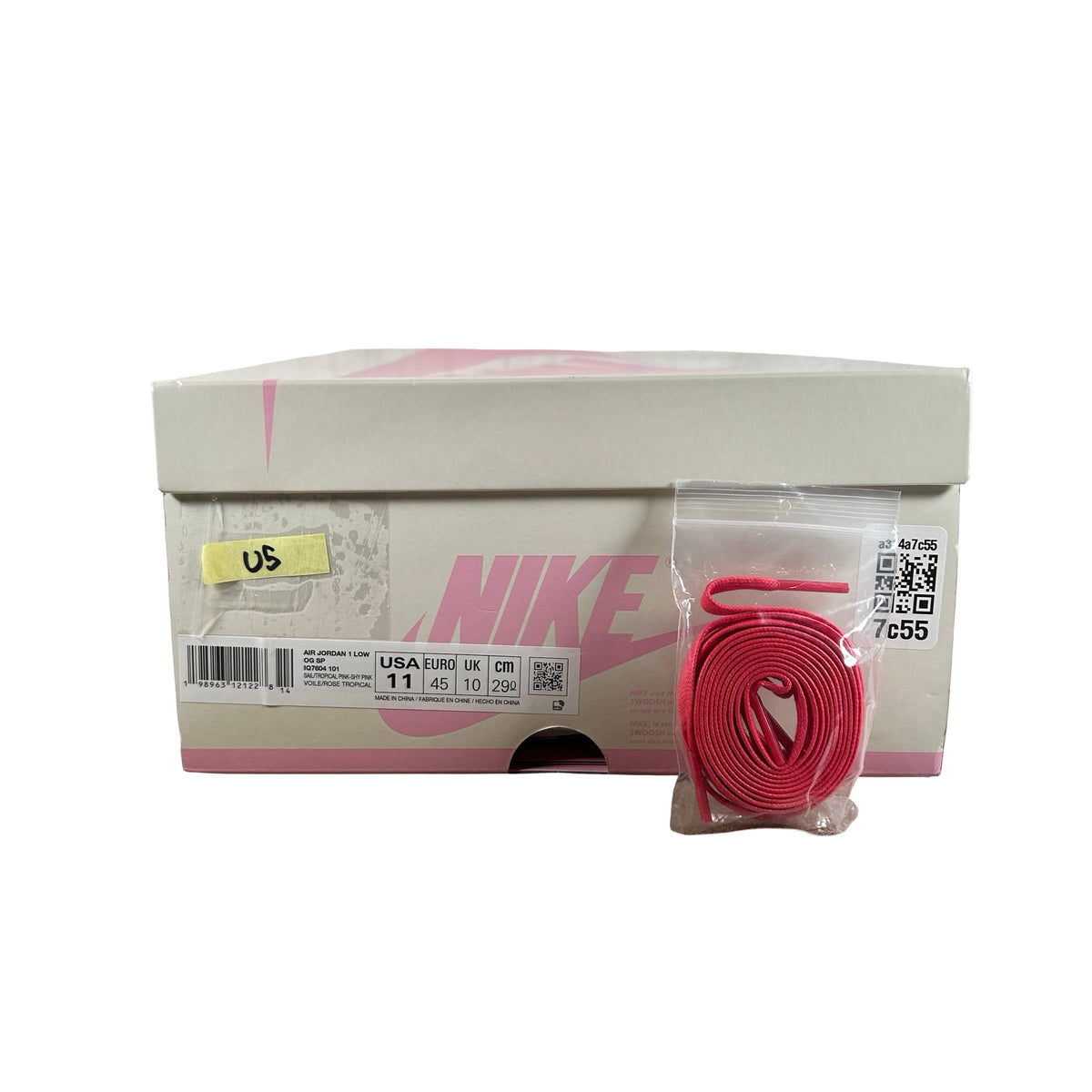 IQ7604 101 Jordan 1 Retro Low OG SP Travis Scott Sail Tropical Pink [USED] - 11 M (Used5)