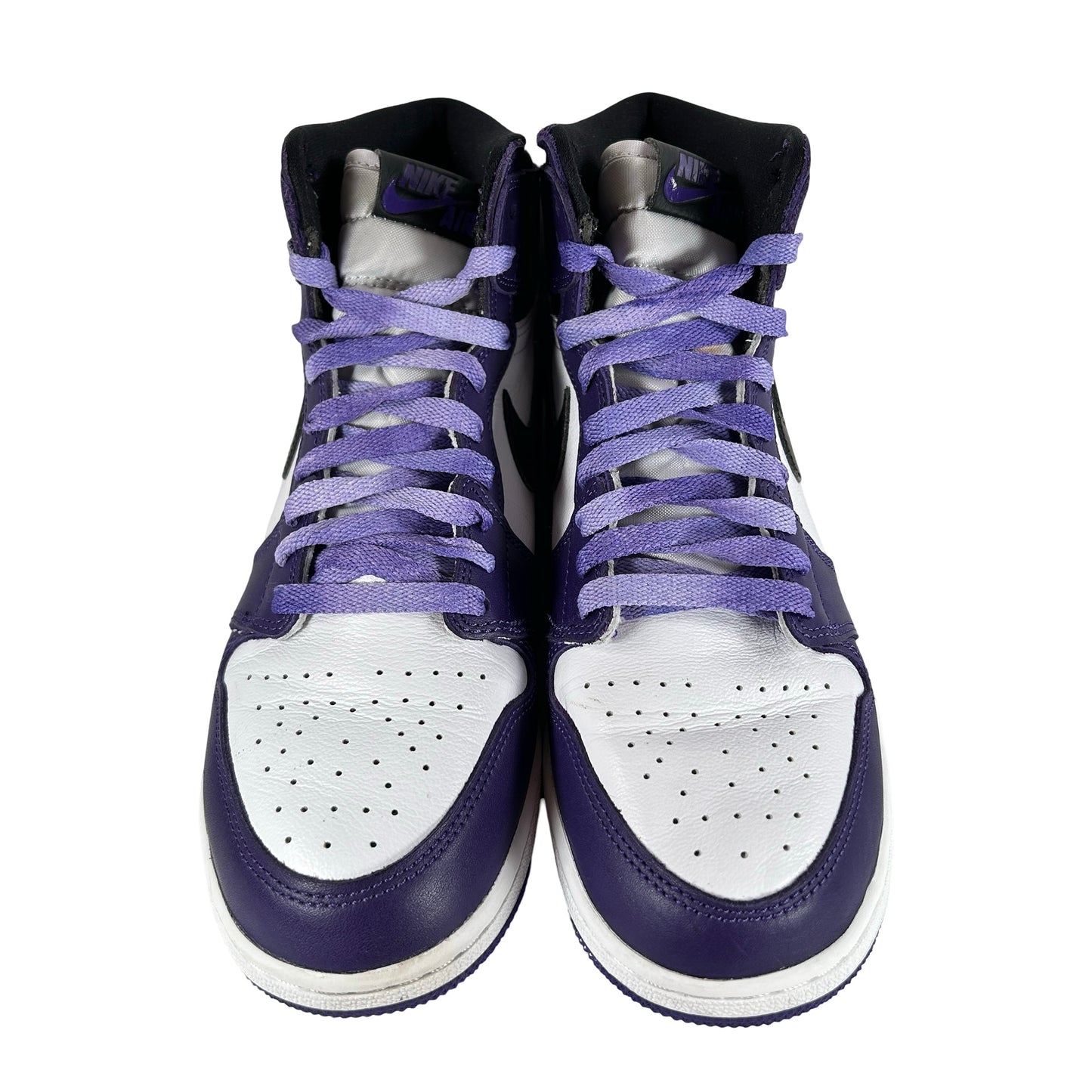575441 500 Jordan 1 Retro High Court Purple White (GS) [USED] - 7 Y (Used) (Replace Box) (No Insoles)