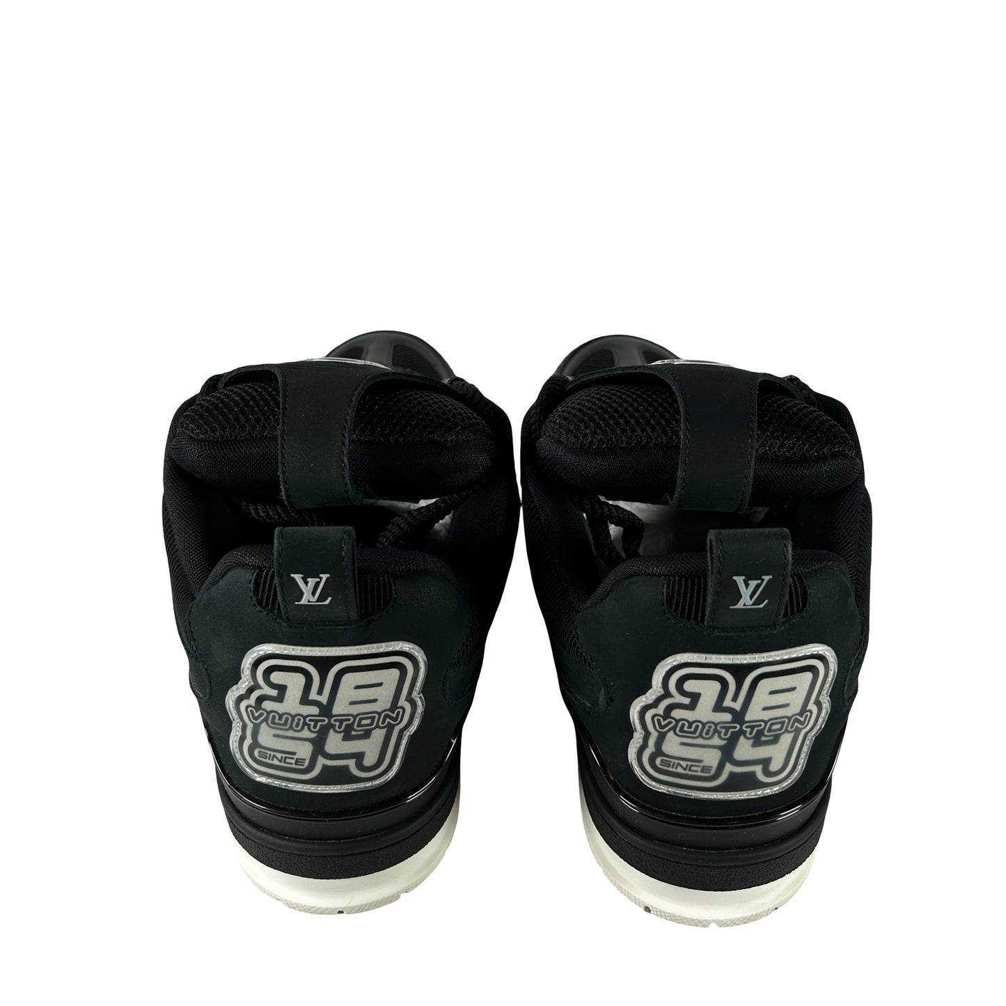 1AARR1 Louis Vuitton LV Skate Sneaker Black White [USED] - LV 10 (VNDS)