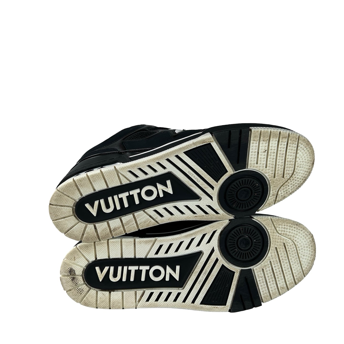 1AARR1 Louis Vuitton LV Skate Sneaker Black White [USED] - LV 10 (VNDS)