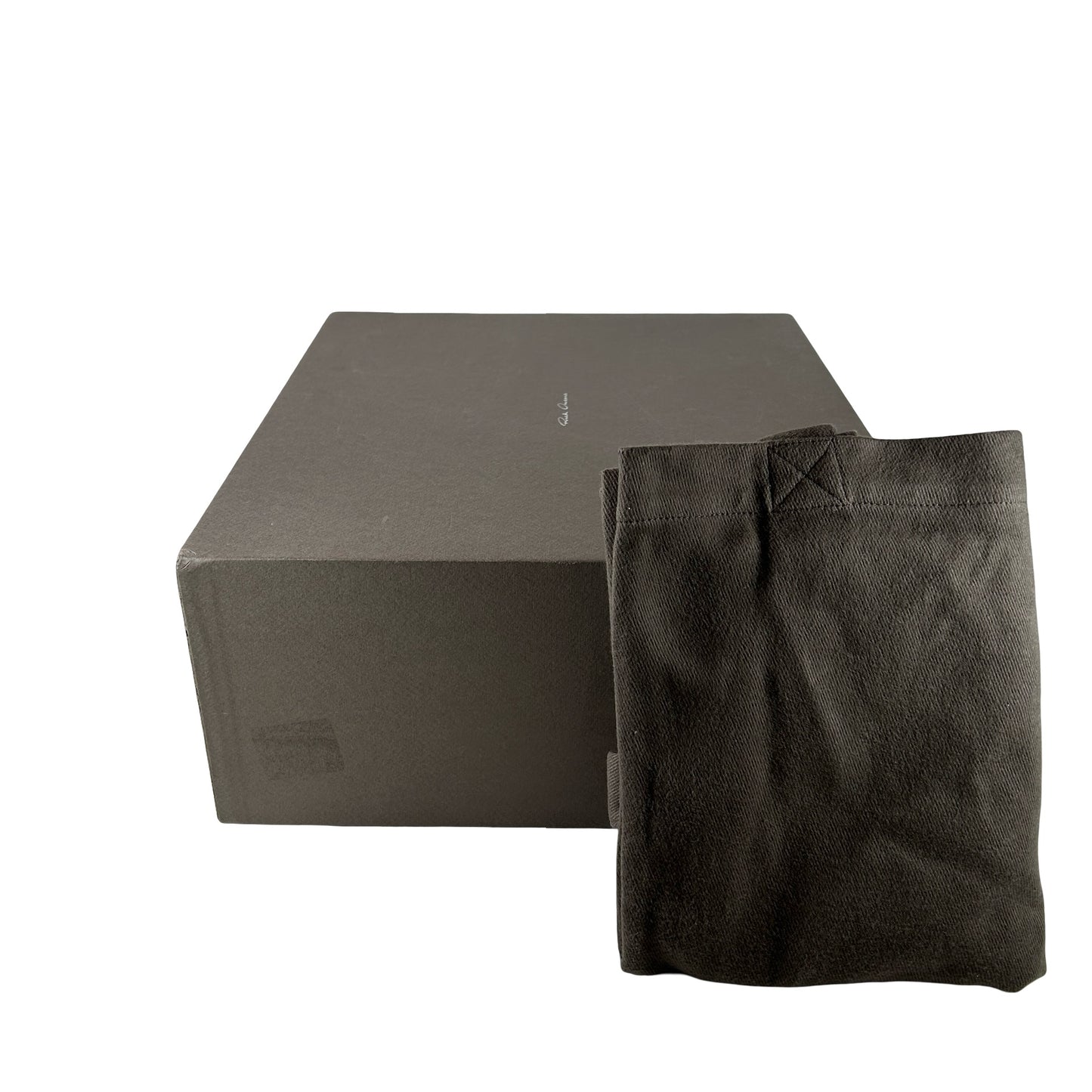 RU02E1898 Rick Owens Concordians Jumbo Laced Geobasket Black Milk [USED] - EU 44 (Used)