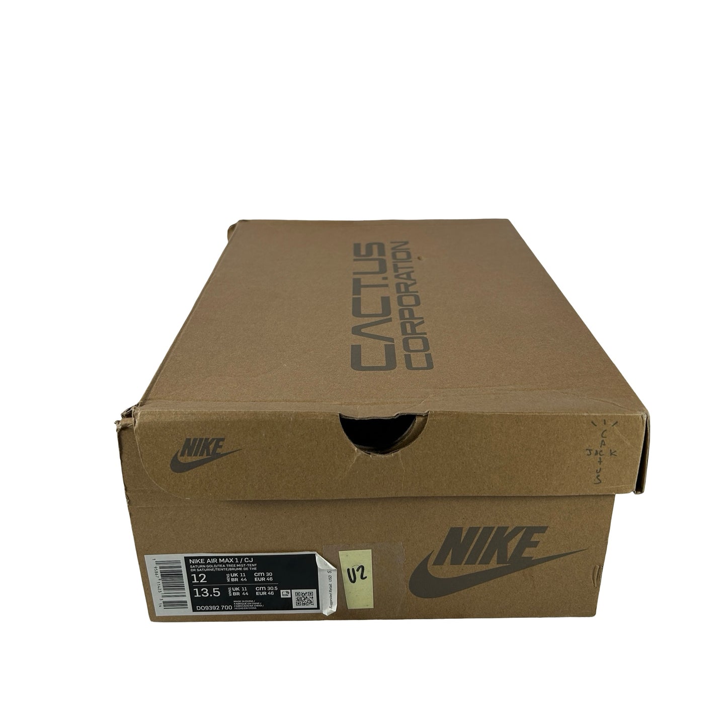 DO9392 700 Nike Air Max 1 Travis Scott Cactus Jack Saturn Gold [USED] - 12 M (Used2)