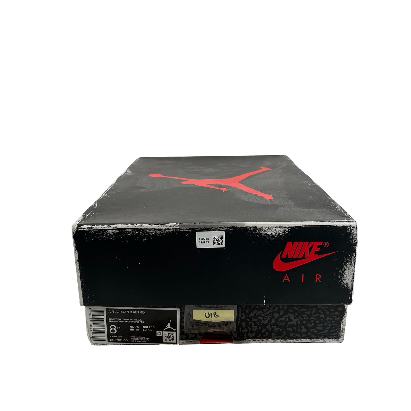 DN3707 100 Jordan 3 Retro White Cement Reimagined [USED] - 8.5 M (Used18)