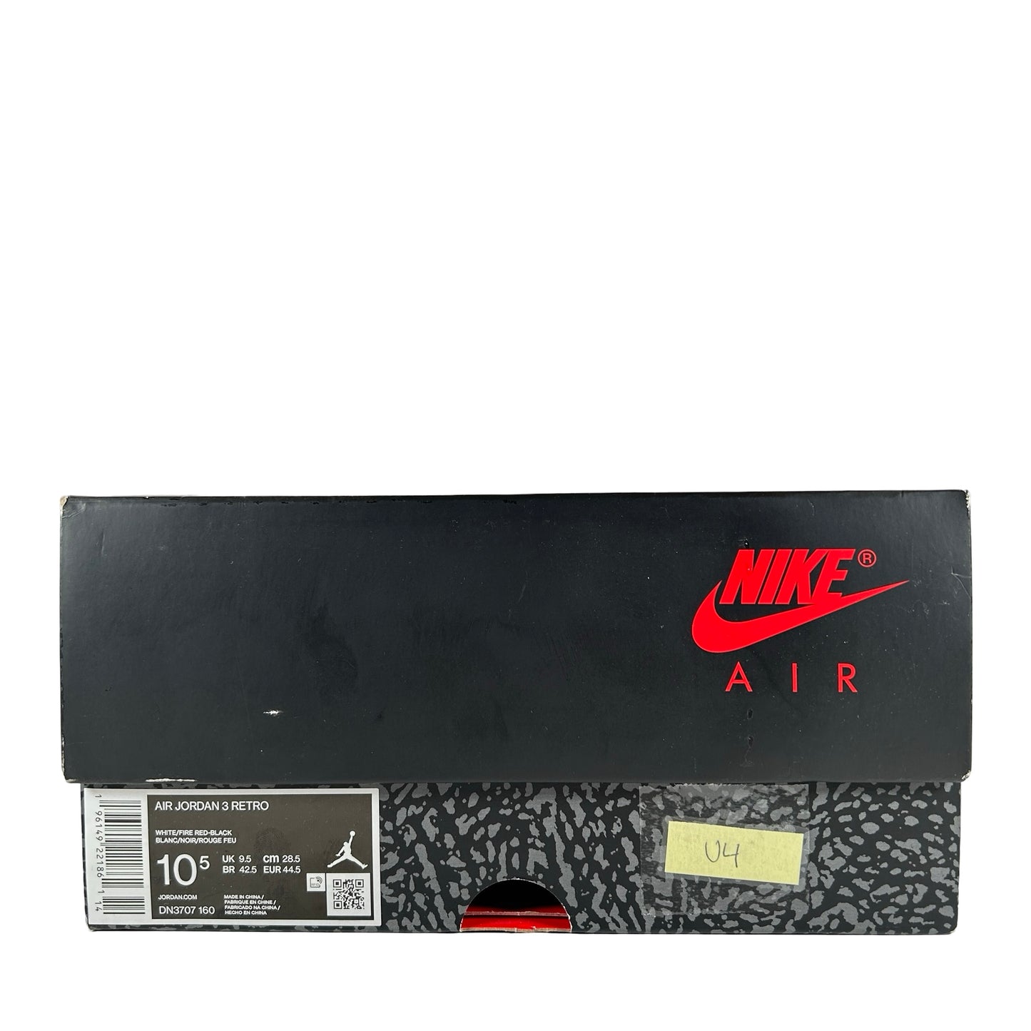 DN3707 160 Jordan 3 Retro Fire Red (2022) [USED] - 10.5 M (Used4)