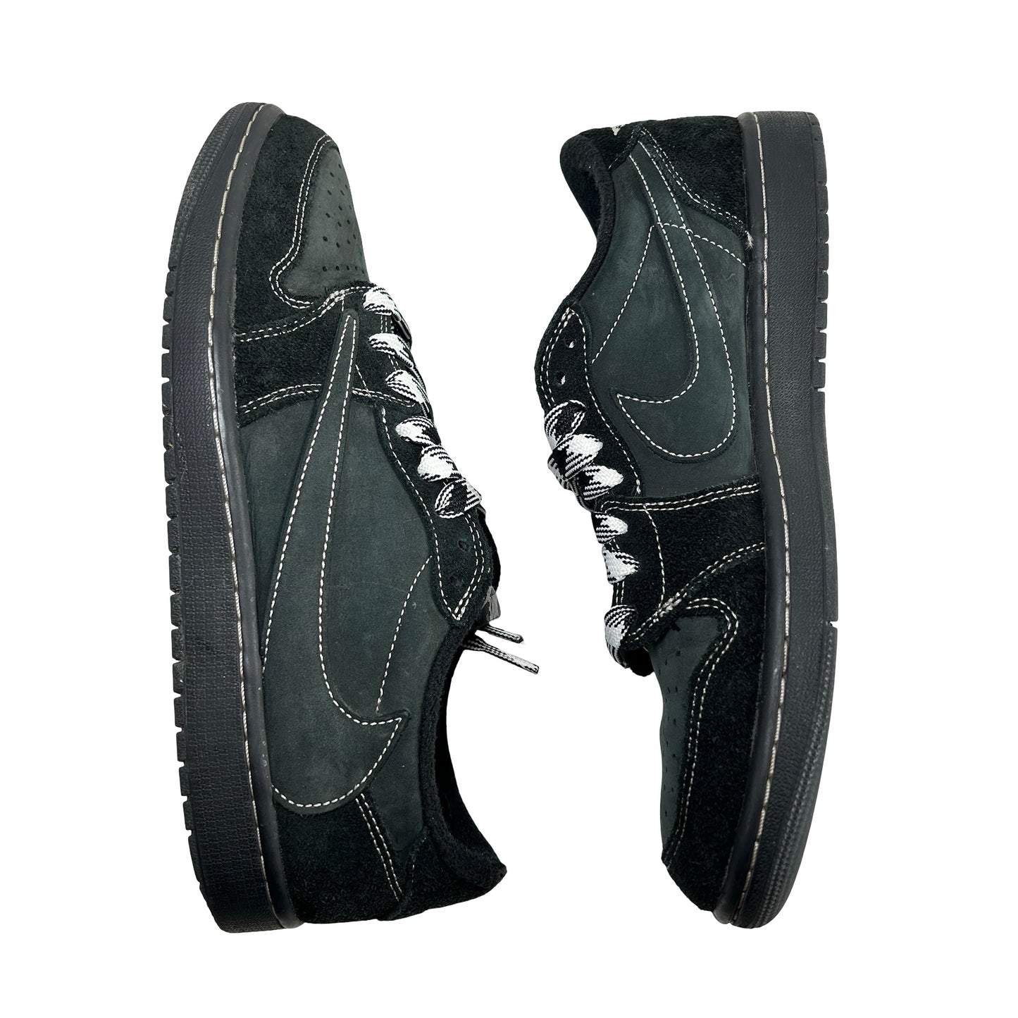 DM7866 001 Jordan 1 Retro Low OG Travis Scott Black Phantom [USED] - 10 M (Used) (Replace Box) (No Sleeve)