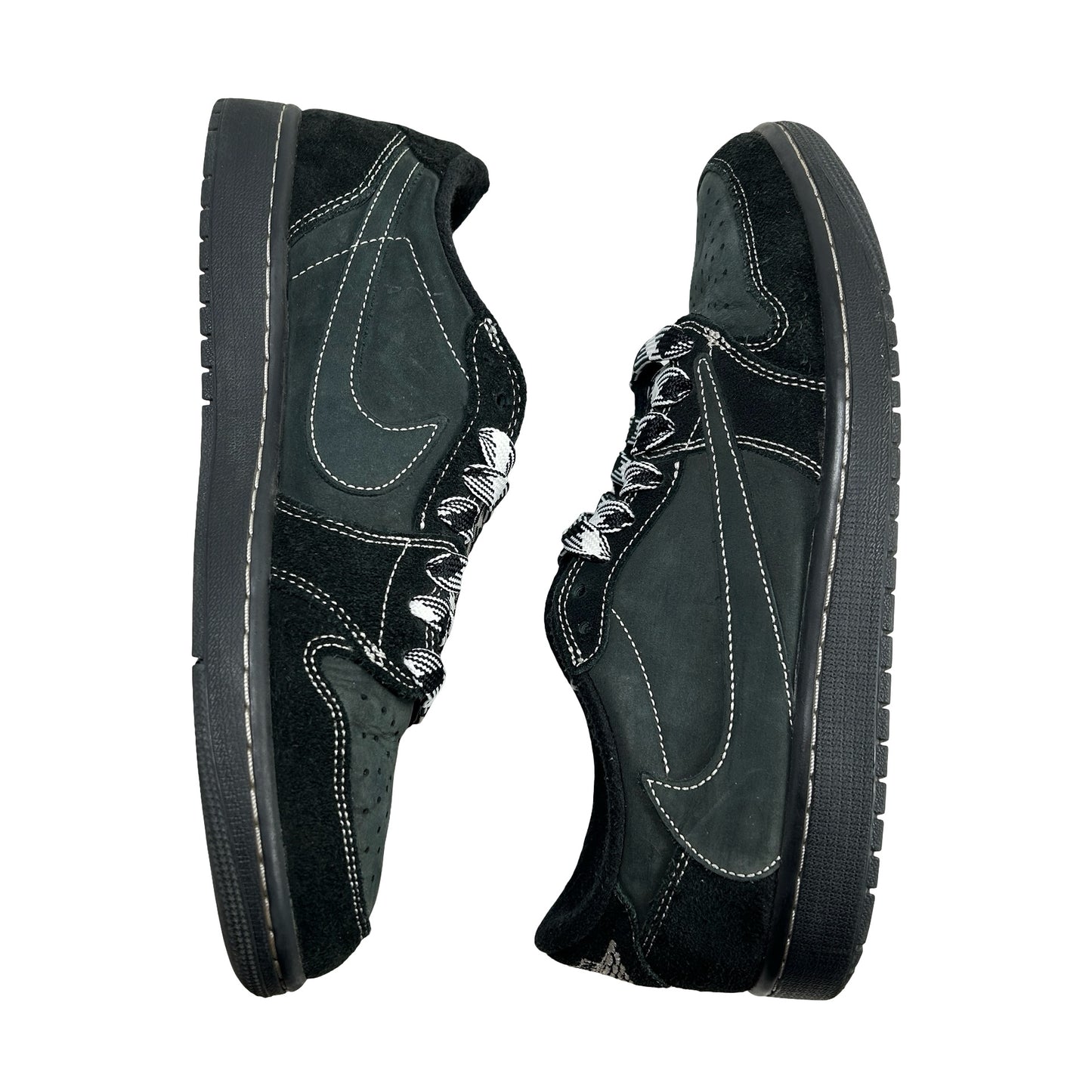 DM7866 001 Jordan 1 Retro Low OG Travis Scott Black Phantom [USED] - 10 M (Used) (Replace Box) (No Sleeve)