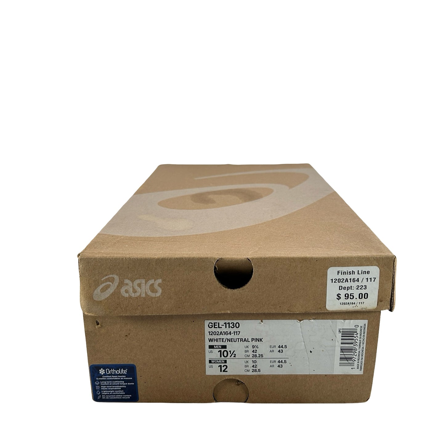 1202A164 117 ASICS Gel-1130 White Neutral Pink (Women's) [USED] - 10.5 M / 12 W(Used)