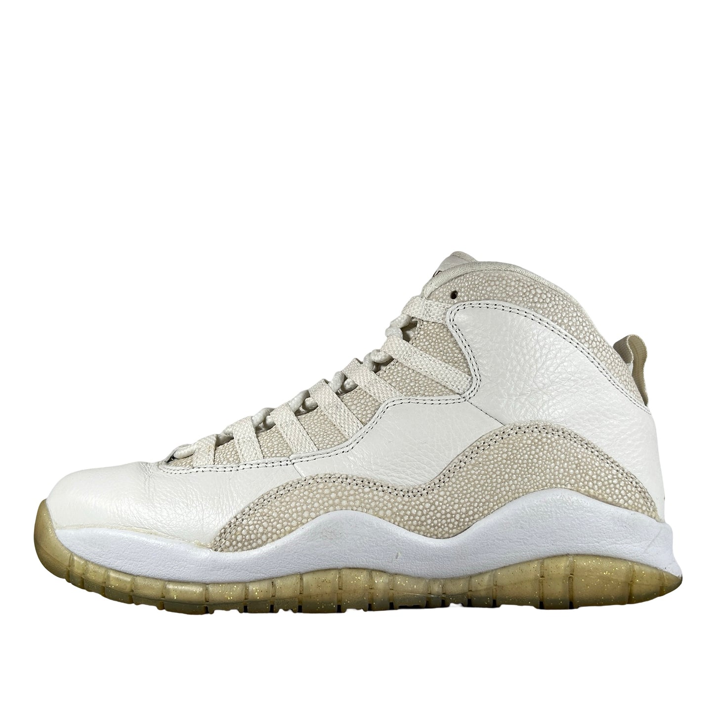819955 100 Jordan 10 Retro Drake OVO White [USED] - 8.5 M (Used)