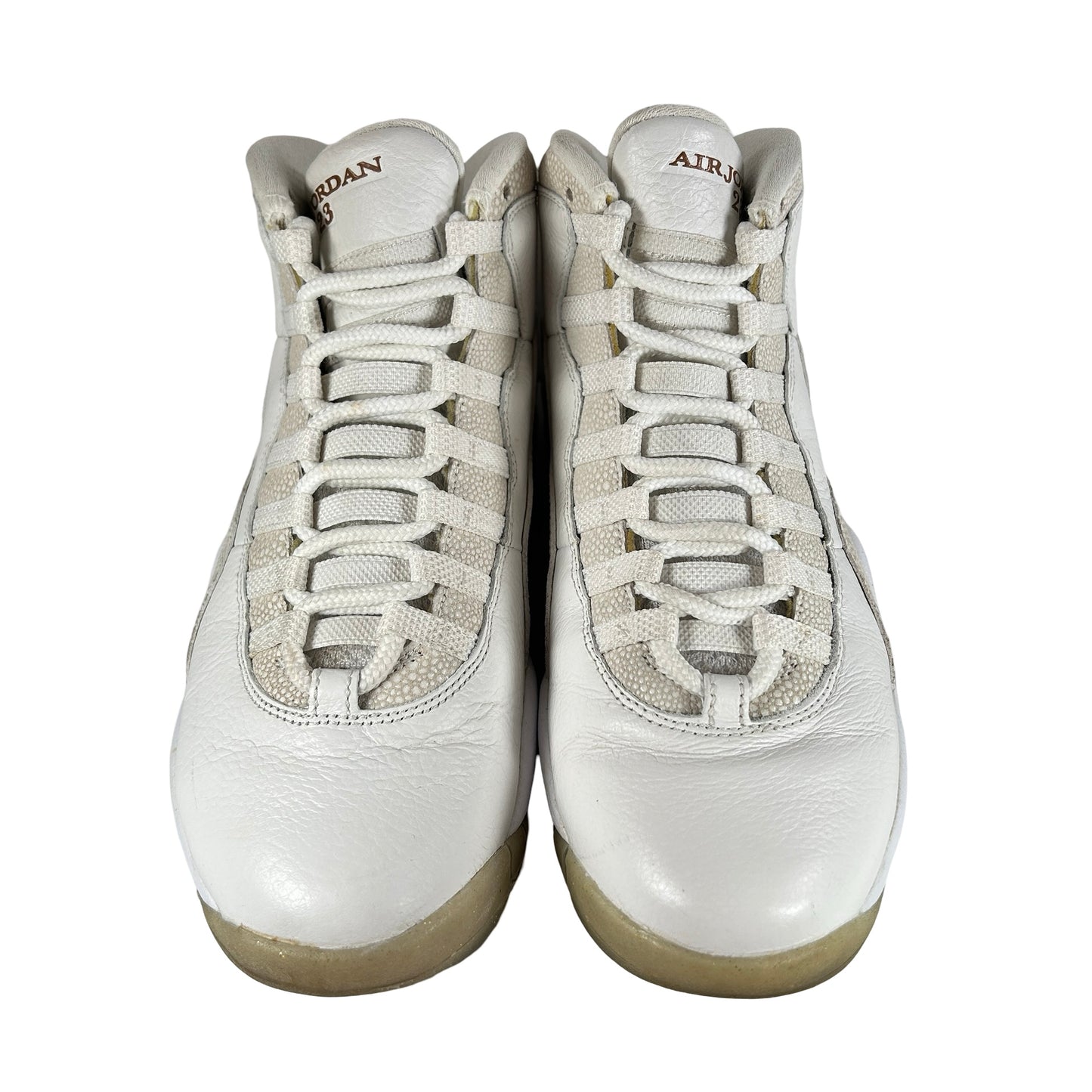 819955 100 Jordan 10 Retro Drake OVO White [USED] - 8.5 M (Used)