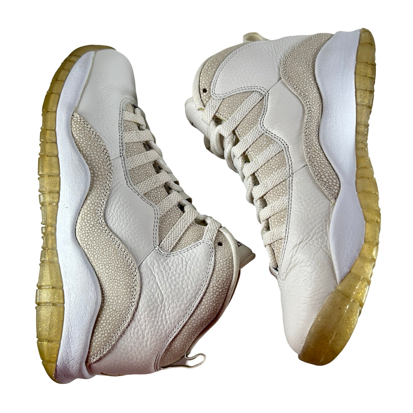 819955 100 Jordan 10 Retro Drake OVO White [USED] - 8.5 M (Used)
