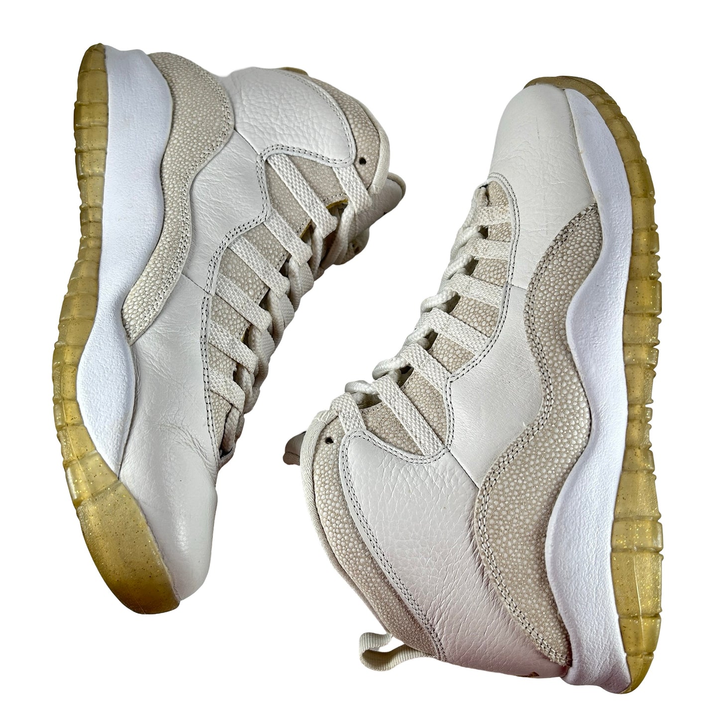 819955 100 Jordan 10 Retro Drake OVO White [USED] - 8.5 M (Used)