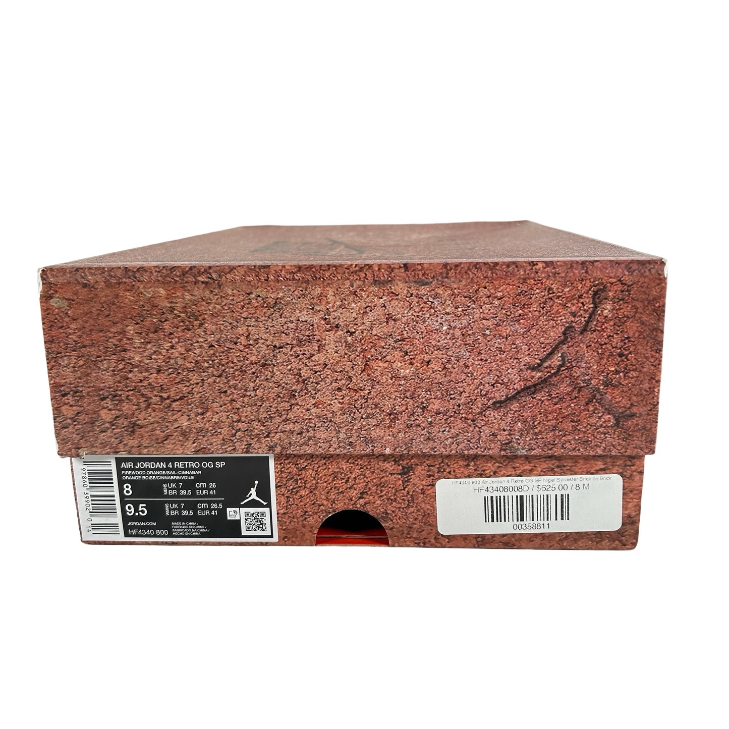 HF4340 800 Air Jordan 4 Retro OG SP Nigel Sylvester Brick by Brick [USED] - 8 M (Used)
